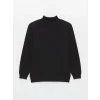 LCW Casual SİYAH Dik Yaka Uzun Kollu Erkek Sweatshirt