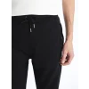 LCWAIKIKI Classic SİYAH Standart Kalıp Erkek Kalın Jogger Eşofman Altı