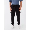 LCW Casual SİYAH Slim Fit Erkek Kalın Jogger Eşofman Altı