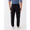 LCW Casual SİYAH Slim Fit Erkek Kalın Jogger Eşofman Altı