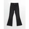 LCW Jeans GRİ Yüksek Bel Mars Flare Kadın Jean Pantolon