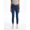 LCW Jeans İNDİGO Beli Kemerli Jüpiter Süper Skinny Fit Kadın Jean Pantolon