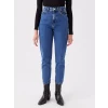 LCW Jeans İNDİGO Yüksek Bel Mom Fit Kadın Jean Pantolon