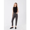 LCW Modest GRİ Mom Fit Kadın Jean Pantolon