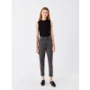 LCW Modest GRİ Mom Fit Kadın Jean Pantolon