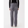 LCW Vision GRİ Straight Fit Kadın Jean Pantolon