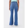 LCW Jeans İNDİGO Yüksek Bel Mars Flare Kadın Jean Pantolon