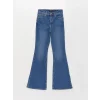 LCW Jeans İNDİGO Yüksek Bel Mars Flare Kadın Jean Pantolon