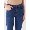 LCW Jeans İNDİGO Yüksek Bel Mom Fit Kadın Jean Pantolon