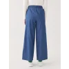 LCW Modest İNDİGO Kadın Beli Lastikli Wideleg Düz Jean Pantolon