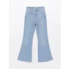 LCW Jeans İNDİGO Yüksek Bel Mars Flare Kadın Jean Pantolon