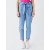 LCW Jeans İNDİGO Beli Lastikli Paperbag Kadın Jean Pantolon