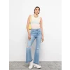 LCW Jeans İNDİGO Yüksek Bel Mars Flare Kadın Jean Pantolon