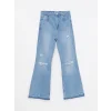 LCW Jeans İNDİGO Yüksek Bel Mars Flare Kadın Jean Pantolon