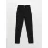 LCW Jeans SİYAH Yüksek Bel Slim Fit Kadın Jean Pantolon