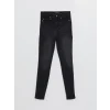 LCW Jeans SİYAH Yüksek Bel Jüpiter Süper Skinny Fit Kadın Jean Pantolon