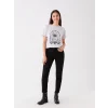 LCW Jeans SİYAH Slim Mom Kadın Jean Pantolon