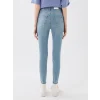 LCW Jeans İNDİGO Yüksek Bel Jüpiter Süper Skinny Fit Kadın Jean Pantolon