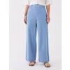 LCWAIKIKI Classic İNDİGO Beli Lastikli Wideleg Kadın Jean Pantolon