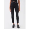 LCW Jeans SİYAH Yüksek Bel Jüpiter Süper Skinny Fit Kadın Jean Pantolon