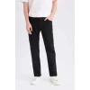 Defacto E6111 Siyah Sergio Regular Fit Normal Bel Boru Paça Jean Pantolon