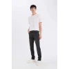 Defacto D5480 DENIM Pedro Slim Fit Dar Kalıp Normal Bel Dar Paça Jean Pantolon