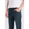 Defacto E5393 İndigo Sergio Regular Fit Normal Bel Boru Paça Jean Pantolon