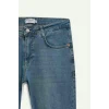 Defacto E3366 Yeşil Pedro Slim Fit Dar Kalıp Normal Bel Dar Paça Jean Pantolon