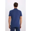 Defacto M6609 İndigo Slim Fit Dar Kesim Basic Düz Kısa Kollu Polo Tişört