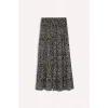 Defacto B5570 Siyah Esnek Belli Desenli Kiloş Maxi Etek