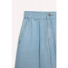 Defacto D7103 Mavi Kız Çocuk Wide Leg Geniş Bol Paça Jean Pantolon