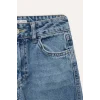 Defacto D7386 Mavi Kız Çocuk Wide Leg Kargo Geniş Paça Jean Pantolon