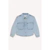 Defacto D9699 Mavi Kız Çocuk Pamuklu Jean Ceket