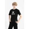 Defacto D9562 Siyah Erkek Çocuk Xbox Bisiklet Yaka Kısa Kollu Tişört
