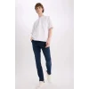Defacto B3620 İndigo Carlo Skinny Fit Ekstra Dar Kalıp Normal Bel Ekstra Dar Paça Jean Pantolon