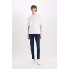 Defacto B3620 İndigo Carlo Skinny Fit Ekstra Dar Kalıp Normal Bel Ekstra Dar Paça Jean Pantolon