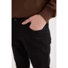 Defacto S2711 Siyah Pedro Slim Fit Dar Kalıp Normal Bel Dar Paça Jean Pantolon