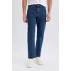 Defacto D9829 Mavi Sergio Regular Fit Normal Kalıp Normal Bel Boru Paça Jean Pantolon