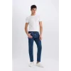 Defacto D9829 Mavi Sergio Regular Fit Normal Kalıp Normal Bel Boru Paça Jean Pantolon