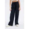 Defacto D7611 Siyah Kız Çocuk Beli Lastikli Wide Leg Geniş Bol Paça Pamuklu Pantolon