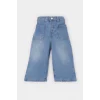 Defacto D7886 Mavi Kız Bebek Wide Leg Geniş Bol Paça Jean Pantolon