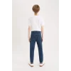 Defacto D6649 Mavi Erkek Çocuk Slim Fit Dar Kesim Düz Paça Jean Pantolon