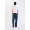 Defacto R9026 Yeşil Sergio Regular Fit Normal Kalıp Normal Bel Boru Paça Jean Pantolon
