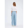 Defacto D7103 Mavi Kız Çocuk Wide Leg Geniş Paça Jean Pantolon