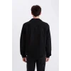 Defacto E4990 Siyah Regular Fit Mevsimlik Baharlık Jean Ceket
