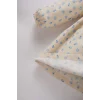 Defacto D9568 Bej Kız Bebek Çiçekli Uzun Kollu Twill Elbise