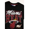 Defacto D9546 Siyah Erkek Çocuk NBA Miami Heat Bisiklet Yaka Kısa Kollu Tişört