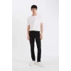Defacto R8788 Siyah Pedro Slim Fit Dar Kalıp Normal Bel Dar Paça Jean Pantolon