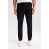 Defacto B2089 Siyah Yazlık Gabardin Chino Kanvas Pantolon Slim Fit Dar Kesim Dar Paça Cepli