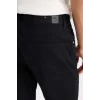 Defacto B2089 Siyah Yazlık Gabardin Chino Kanvas Pantolon Slim Fit Dar Kesim Dar Paça Cepli